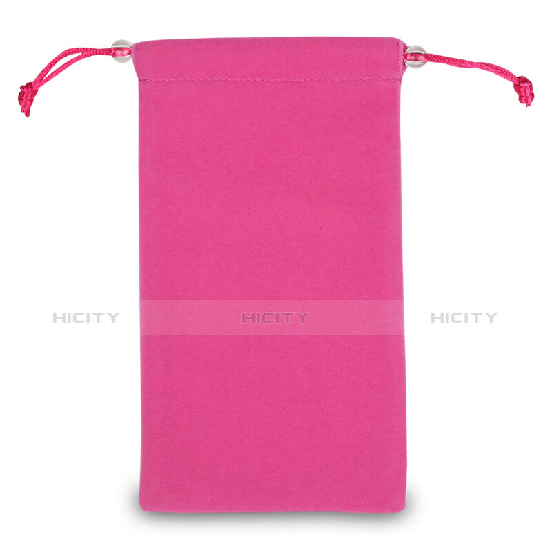 Samtbeutel Säckchen Samt Handy Tasche Universal Pink