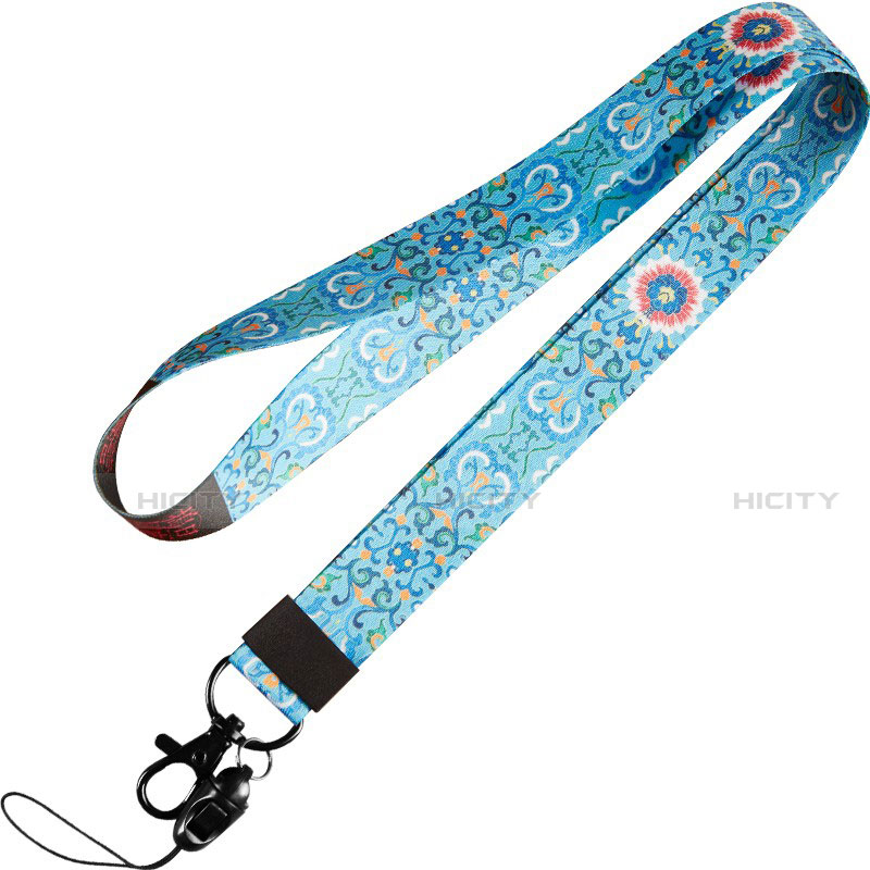 Schlüsselband Schlüsselbänder Umhängeband Lanyard N02 Blau