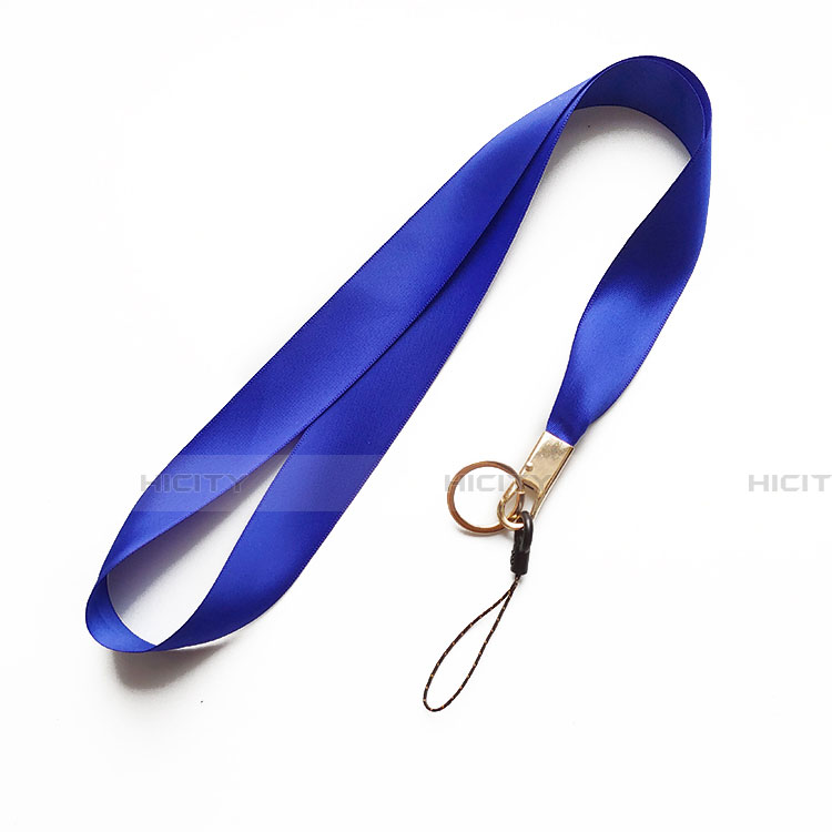 Schlüsselband Schlüsselbänder Umhängeband Lanyard N10 Blau Plus