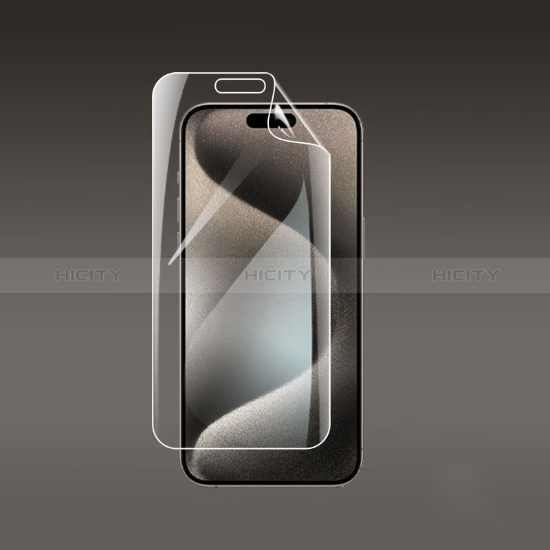 Schutzfolie Displayschutzfolie Panzerfolie Flexibilität Weich Skins zum Aufkleben Full Coverage A01 für Apple iPhone 15 Pro Klar