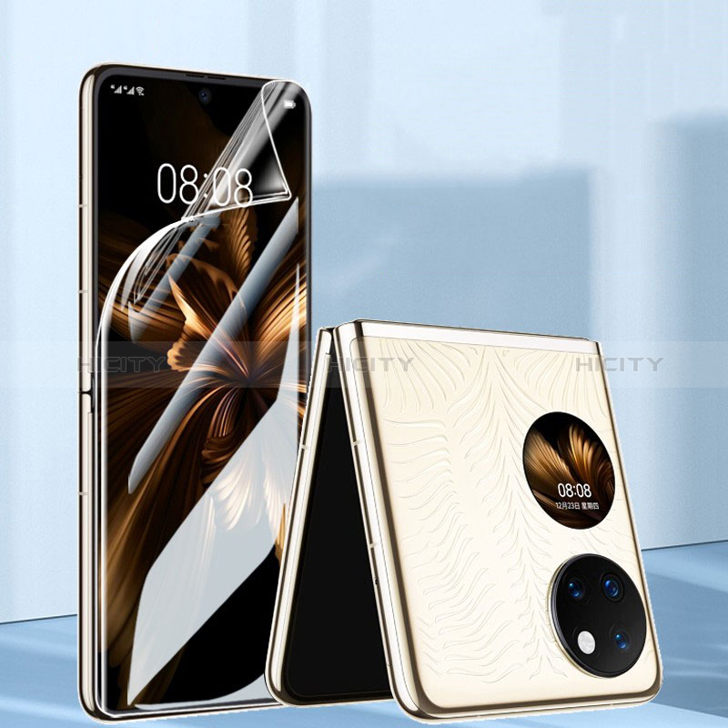 Schutzfolie Displayschutzfolie Panzerfolie Flexibilität Weich Skins zum Aufkleben Full Coverage F02 für Huawei Pocket S Klar