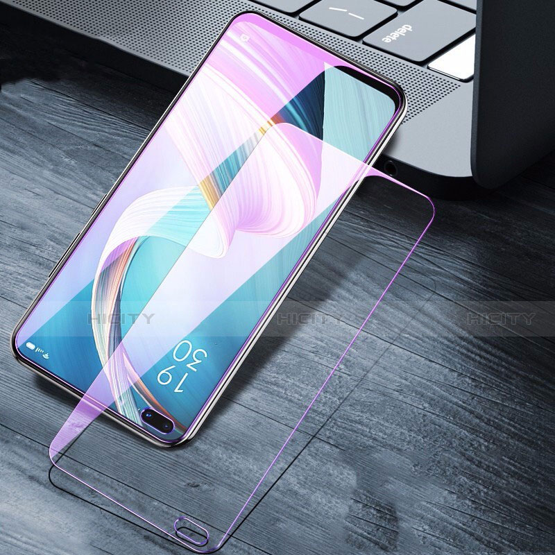 Schutzfolie Displayschutzfolie Panzerfolie Gehärtetes Glas Glasfolie Anti Blue Ray Skins zum Aufkleben Panzerglas B01 für Oppo Reno4 Z 5G Klar Plus