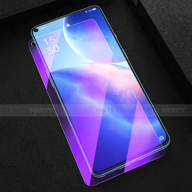 Schutzfolie Displayschutzfolie Panzerfolie Gehärtetes Glas Glasfolie Anti Blue Ray Skins zum Aufkleben Panzerglas B02 für Oppo Reno5 5G Klar