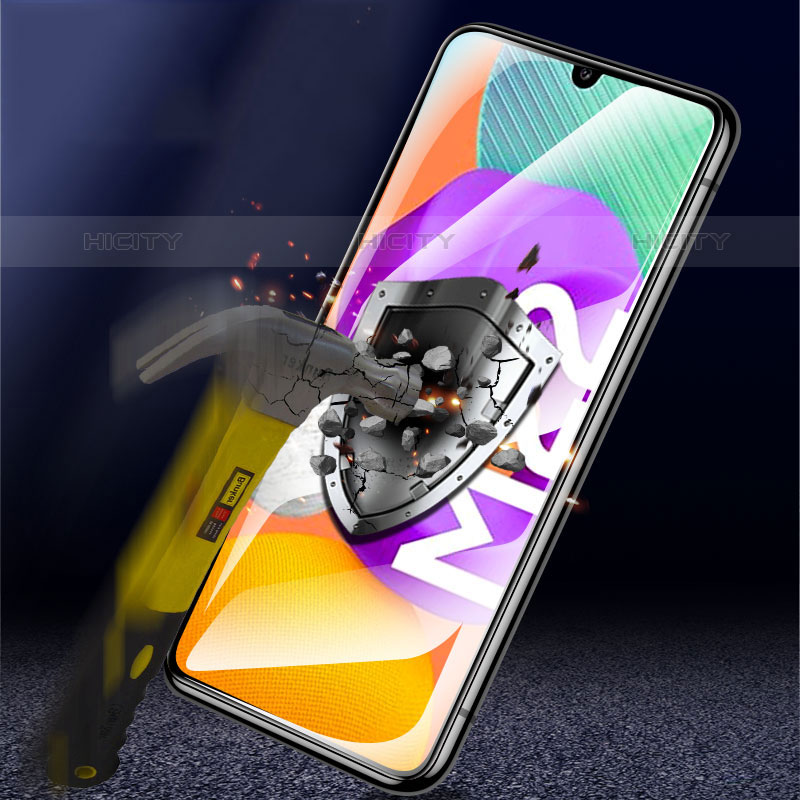 Schutzfolie Displayschutzfolie Panzerfolie Gehärtetes Glas Glasfolie Anti Blue Ray Skins zum Aufkleben Panzerglas B07 für Samsung Galaxy M22 4G Klar