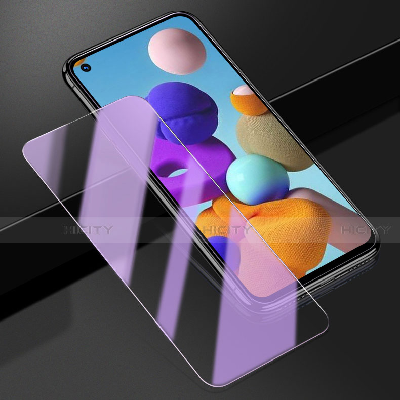 Schutzfolie Displayschutzfolie Panzerfolie Gehärtetes Glas Glasfolie Anti Blue Ray Skins zum Aufkleben Panzerglas für Samsung Galaxy A21 Klar Plus