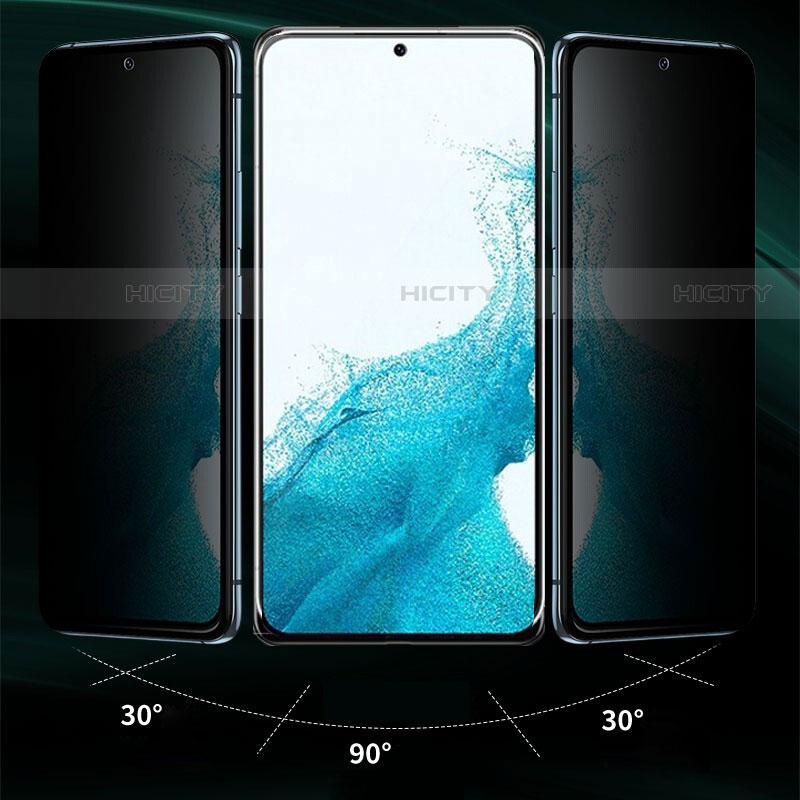 Schutzfolie Displayschutzfolie Panzerfolie Gehärtetes Glas Glasfolie Privacy Skins zum Aufkleben Panzerglas für Samsung Galaxy S22 5G Klar