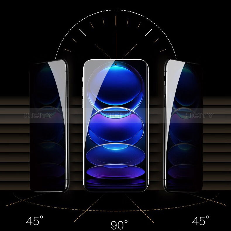 Schutzfolie Displayschutzfolie Panzerfolie Gehärtetes Glas Glasfolie Privacy Skins zum Aufkleben Panzerglas für Xiaomi Poco X5 5G Klar