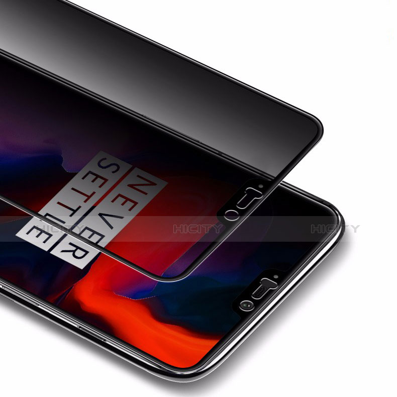 Schutzfolie Displayschutzfolie Panzerfolie Gehärtetes Glas Glasfolie Privacy Skins zum Aufkleben Panzerglas M01 für OnePlus 6 Klar