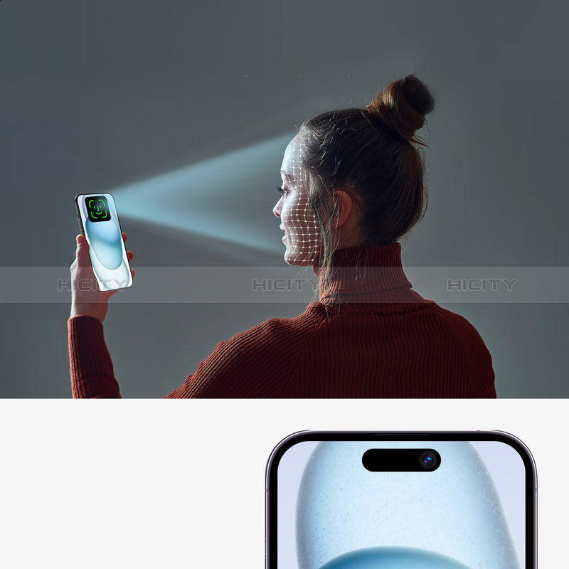 Schutzfolie Displayschutzfolie Panzerfolie Gehärtetes Glas Glasfolie Privacy Skins zum Aufkleben Panzerglas S01 für Apple iPhone 15 Pro Max Klar groß