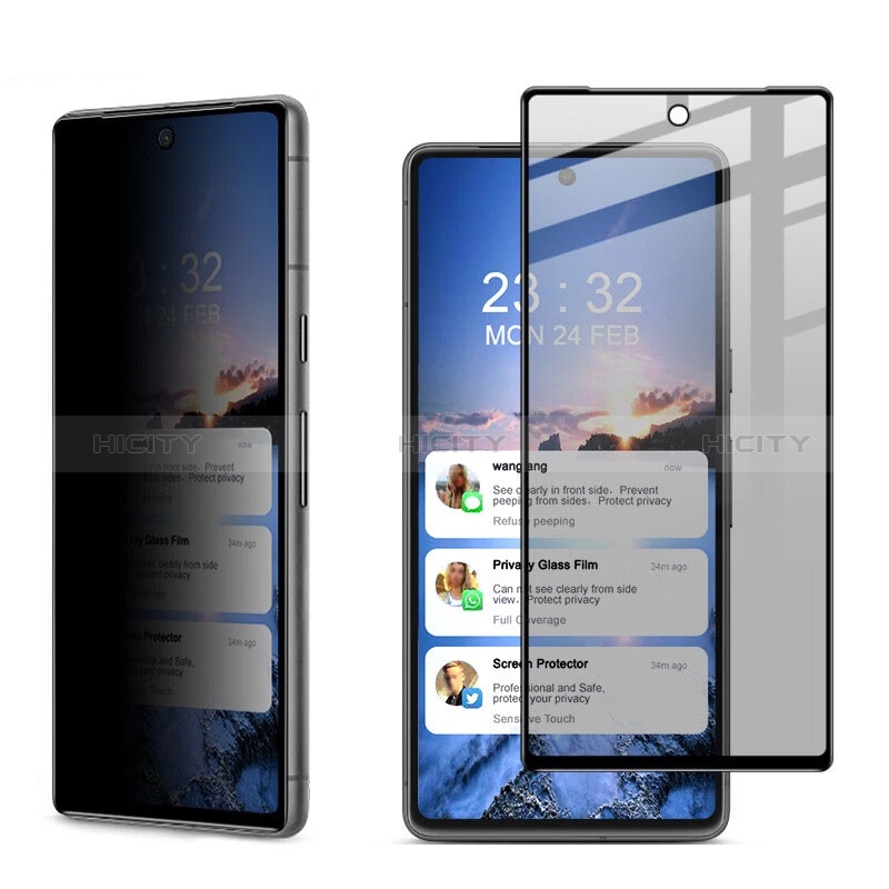 Schutzfolie Displayschutzfolie Panzerfolie Gehärtetes Glas Glasfolie Privacy Skins zum Aufkleben Panzerglas S02 für Google Pixel 6 Pro 5G Klar