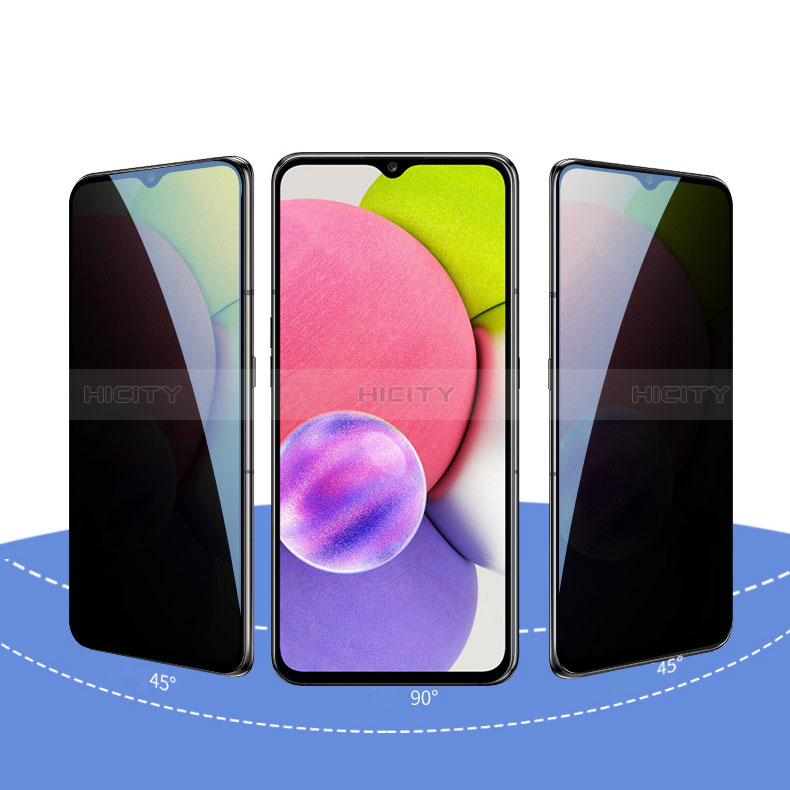 Schutzfolie Displayschutzfolie Panzerfolie Gehärtetes Glas Glasfolie Privacy Skins zum Aufkleben Panzerglas S09 für Samsung Galaxy A02s Klar