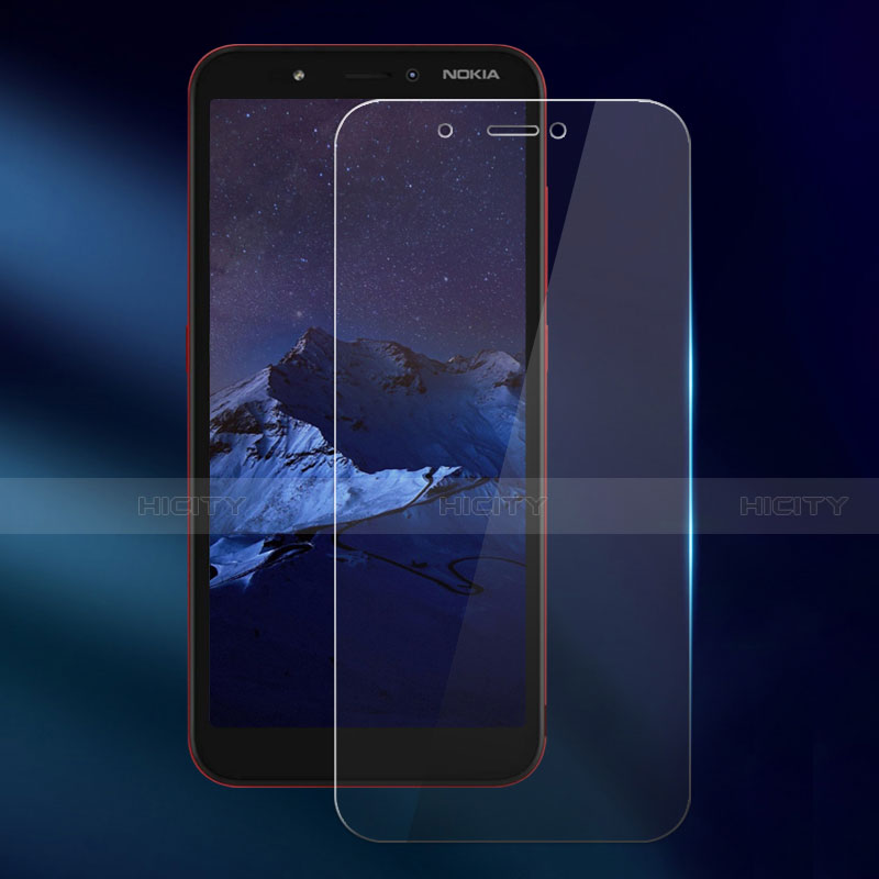 Schutzfolie Displayschutzfolie Panzerfolie Gehärtetes Glas Glasfolie Skins zum Aufkleben Panzerglas für Nokia C1 Klar