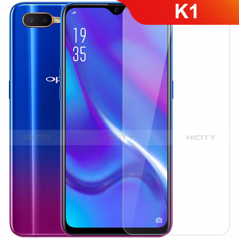 Schutzfolie Displayschutzfolie Panzerfolie Gehärtetes Glas Glasfolie Skins zum Aufkleben Panzerglas für Oppo K1 Klar