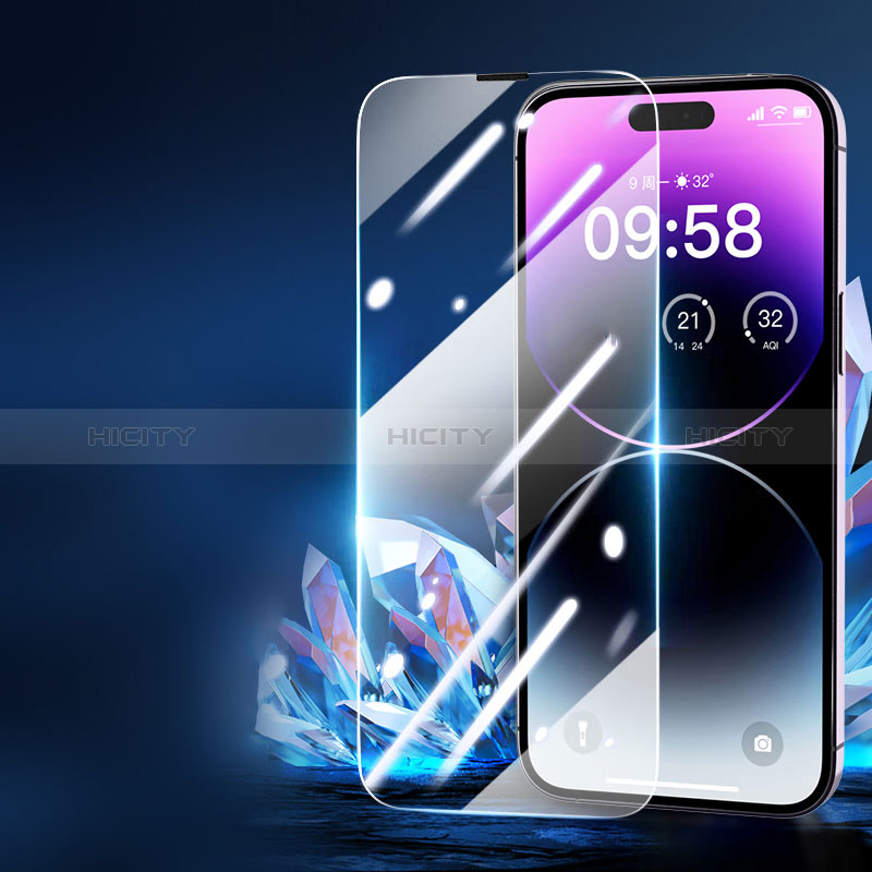 Schutzfolie Displayschutzfolie Panzerfolie Gehärtetes Glas Glasfolie Skins zum Aufkleben Panzerglas P07 für Apple iPhone 14 Pro Max Klar