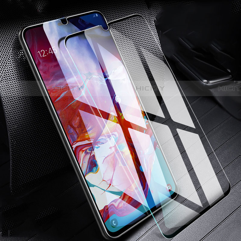 Schutzfolie Displayschutzfolie Panzerfolie Gehärtetes Glas Glasfolie Skins zum Aufkleben Panzerglas T01 für Samsung Galaxy A70S Klar Plus