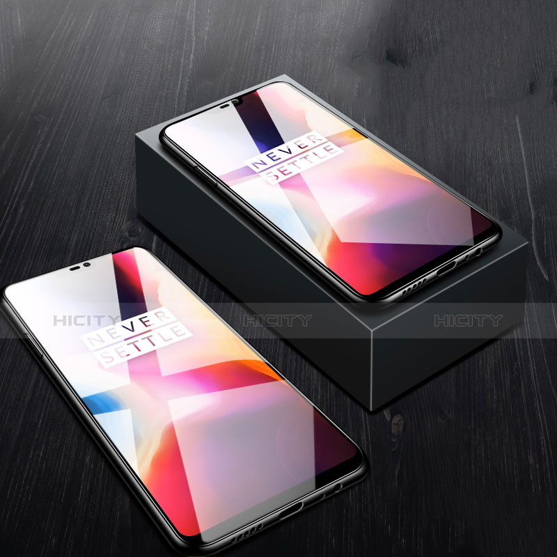 Schutzfolie Displayschutzfolie Panzerfolie Gehärtetes Glas Glasfolie Skins zum Aufkleben Panzerglas T02 für OnePlus 6 Klar