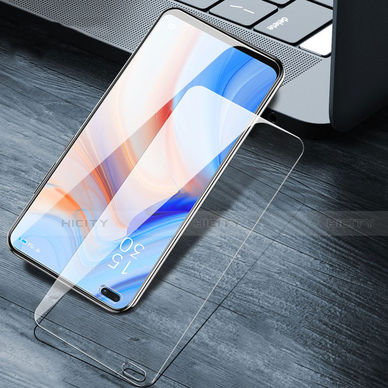 Schutzfolie Displayschutzfolie Panzerfolie Gehärtetes Glas Glasfolie Skins zum Aufkleben Panzerglas T02 für Oppo Reno4 5G Klar