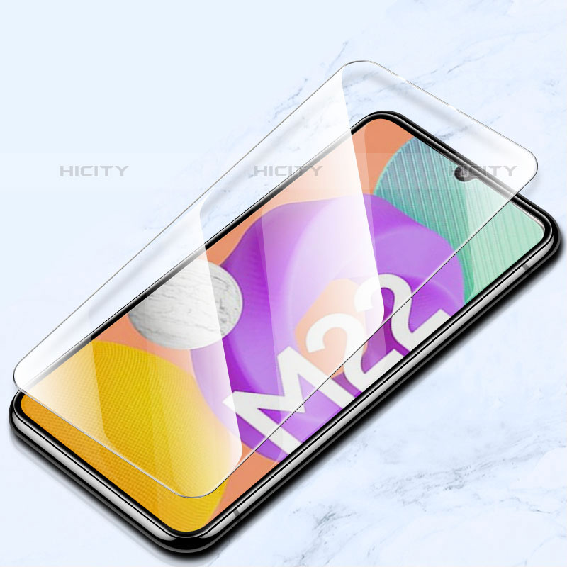 Schutzfolie Displayschutzfolie Panzerfolie Gehärtetes Glas Glasfolie Skins zum Aufkleben Panzerglas T18 für Samsung Galaxy M22 4G Klar