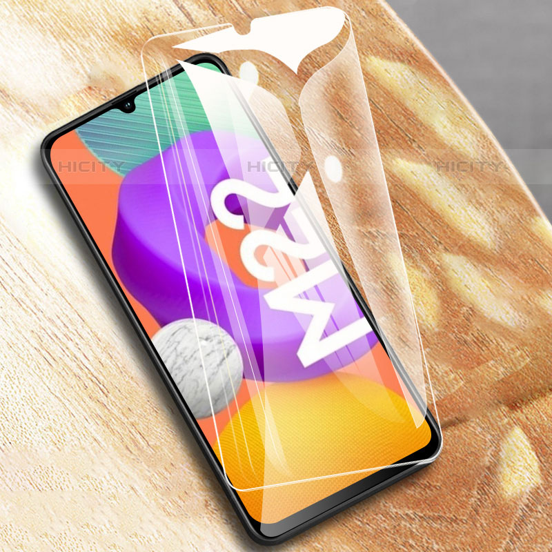 Schutzfolie Displayschutzfolie Panzerfolie Gehärtetes Glas Glasfolie Skins zum Aufkleben Panzerglas T19 für Samsung Galaxy M22 4G Klar