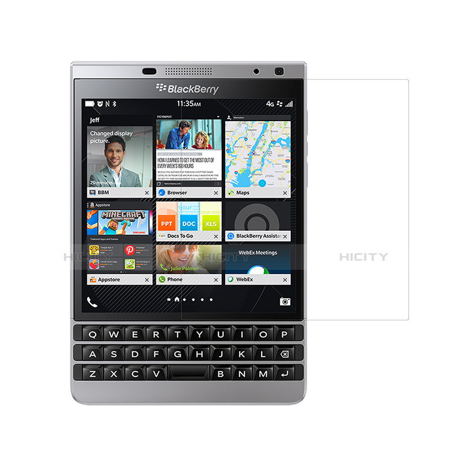 Schutzfolie Displayschutzfolie Panzerfolie Skins zum Aufkleben für Blackberry Passport Silver Edition Klar