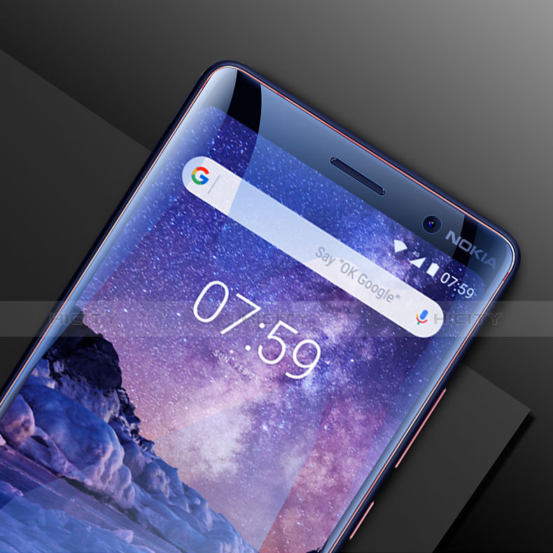 Schutzfolie Displayschutzfolie Panzerfolie Skins zum Aufkleben Full Coverage Anti Blue Ray B01 für Nokia 7 Plus Klar