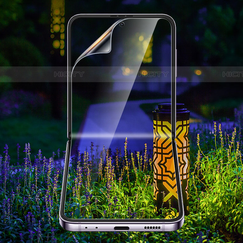 Schutzfolie Displayschutzfolie Panzerfolie Skins zum Aufkleben Full Coverage F06 für Samsung Galaxy Z Flip4 5G Klar