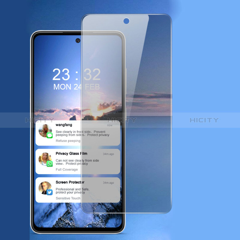 Schutzfolie Displayschutzfolie Panzerfolie Skins zum Aufkleben Full Coverage Privacy S01 für Samsung Galaxy A52s 5G Klar