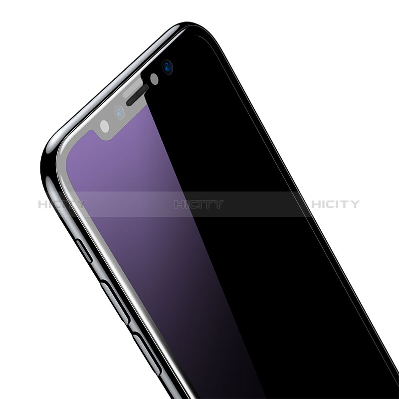 Schutzfolie Displayschutzfolie Panzerfolie Skins zum Aufkleben Gehärtetes Glas Glasfolie 3D für Apple iPhone X Schwarz