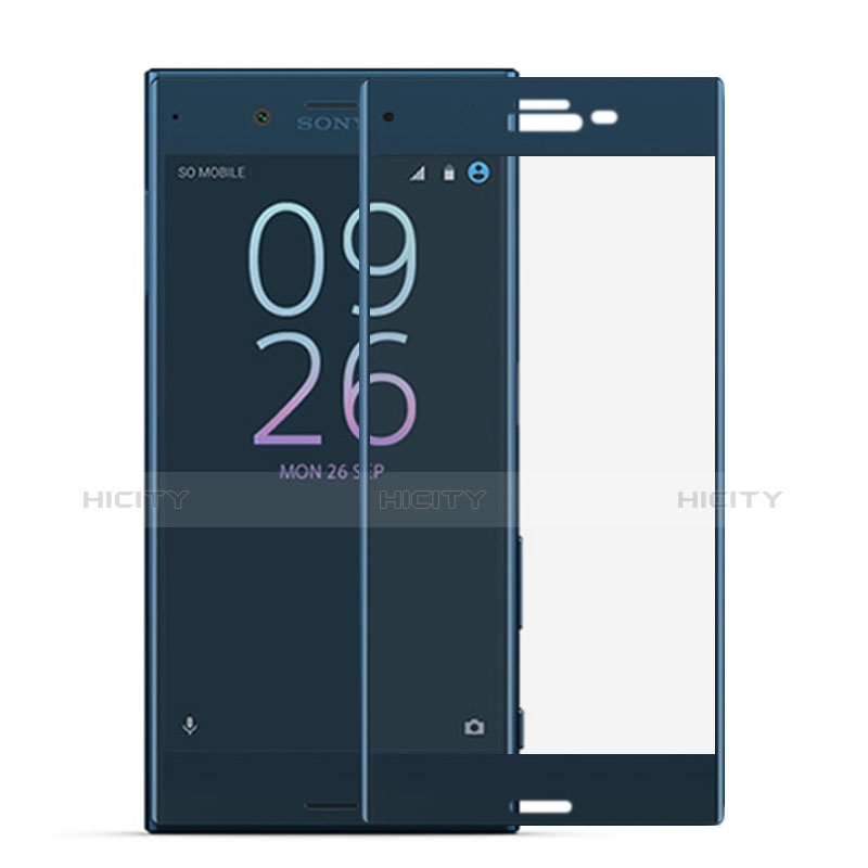 Schutzfolie Displayschutzfolie Panzerfolie Skins zum Aufkleben Gehärtetes Glas Glasfolie 3D für Sony Xperia XZs Blau