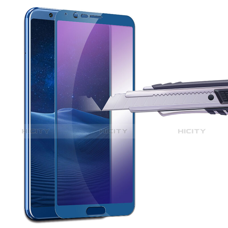 Schutzfolie Displayschutzfolie Panzerfolie Skins zum Aufkleben Gehärtetes Glas Glasfolie Anti Blue Ray B01 für Huawei Honor View 10 Blau