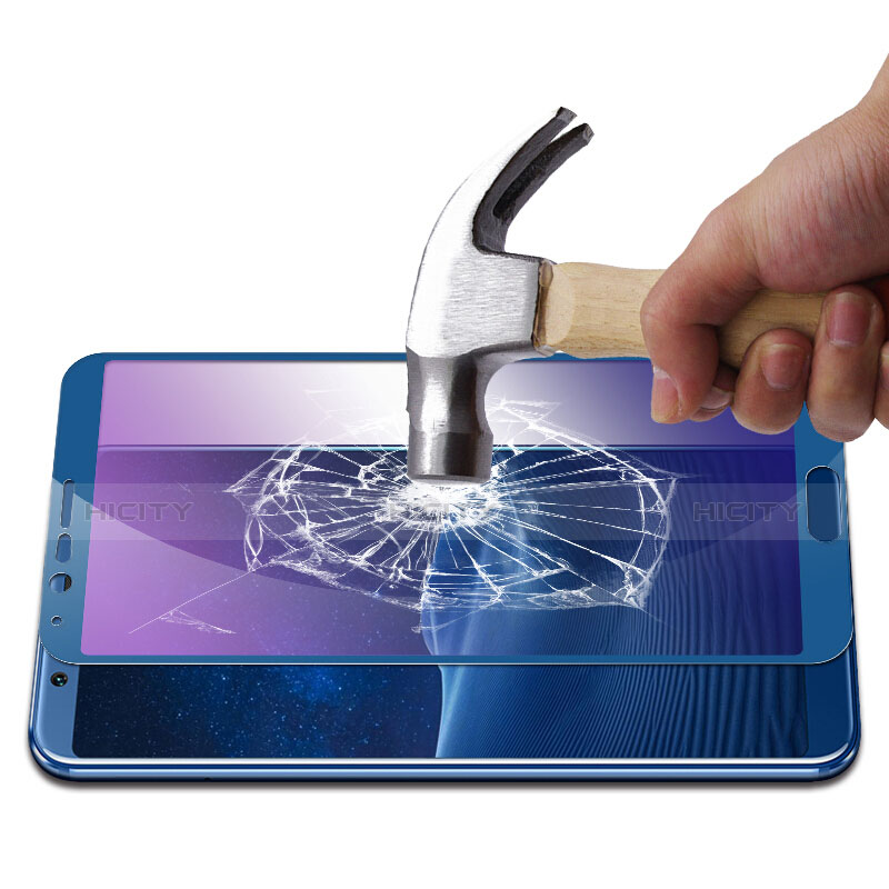 Schutzfolie Displayschutzfolie Panzerfolie Skins zum Aufkleben Gehärtetes Glas Glasfolie Anti Blue Ray B01 für Huawei Honor View 10 Blau