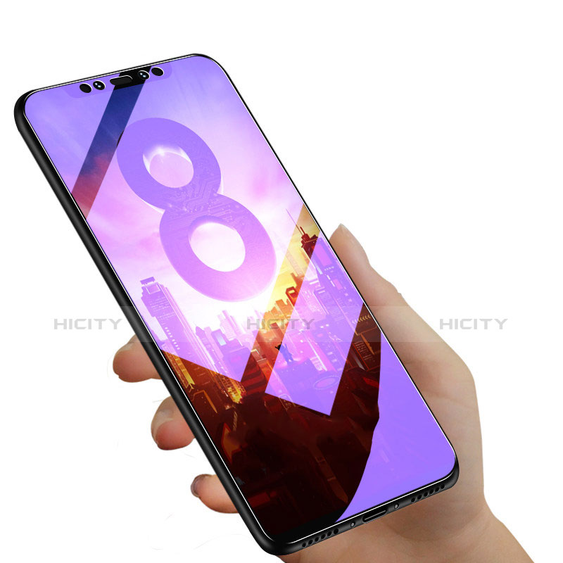 Schutzfolie Displayschutzfolie Panzerfolie Skins zum Aufkleben Gehärtetes Glas Glasfolie Anti Blue Ray B01 für Xiaomi Mi 8 Klar groß