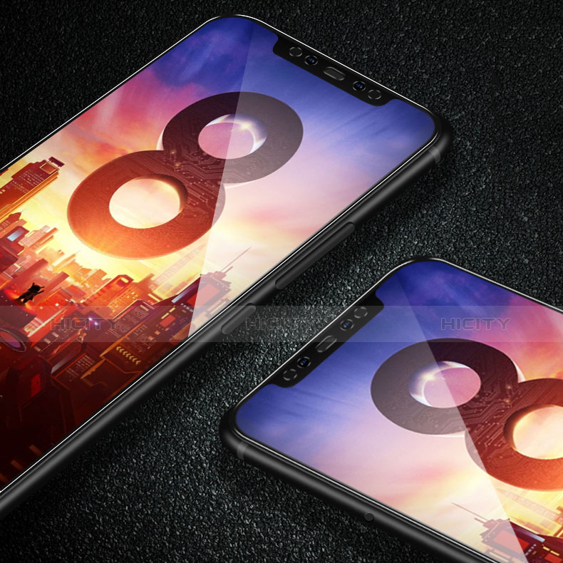 Schutzfolie Displayschutzfolie Panzerfolie Skins zum Aufkleben Gehärtetes Glas Glasfolie Anti Blue Ray B01 für Xiaomi Mi 8 Klar groß