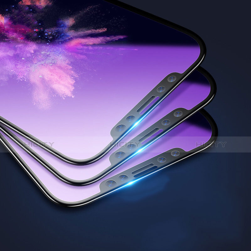 Schutzfolie Displayschutzfolie Panzerfolie Skins zum Aufkleben Gehärtetes Glas Glasfolie Anti Blue Ray F09 für Apple iPhone X Blau