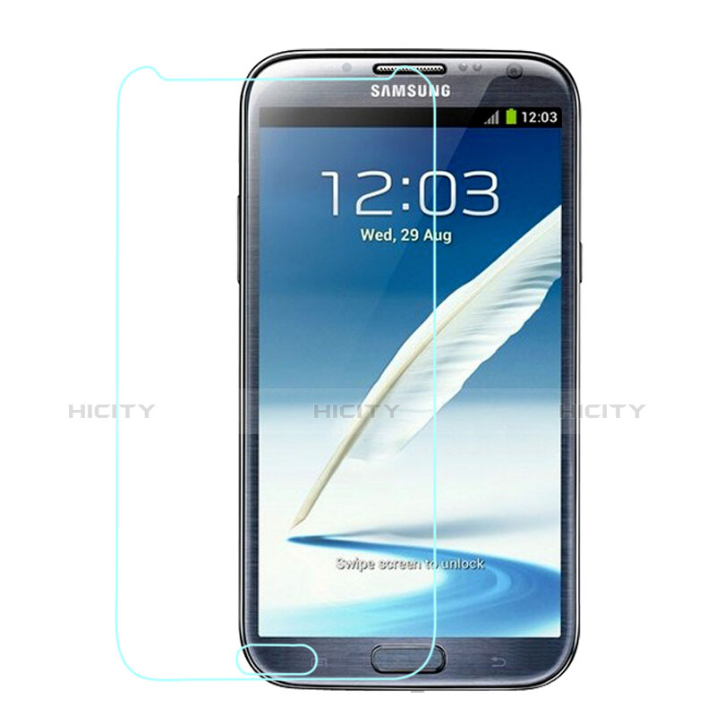 Schutzfolie Displayschutzfolie Panzerfolie Skins zum Aufkleben Gehärtetes Glas Glasfolie Anti Blue Ray für Samsung Galaxy Note 2 N7100 N7105 Klar