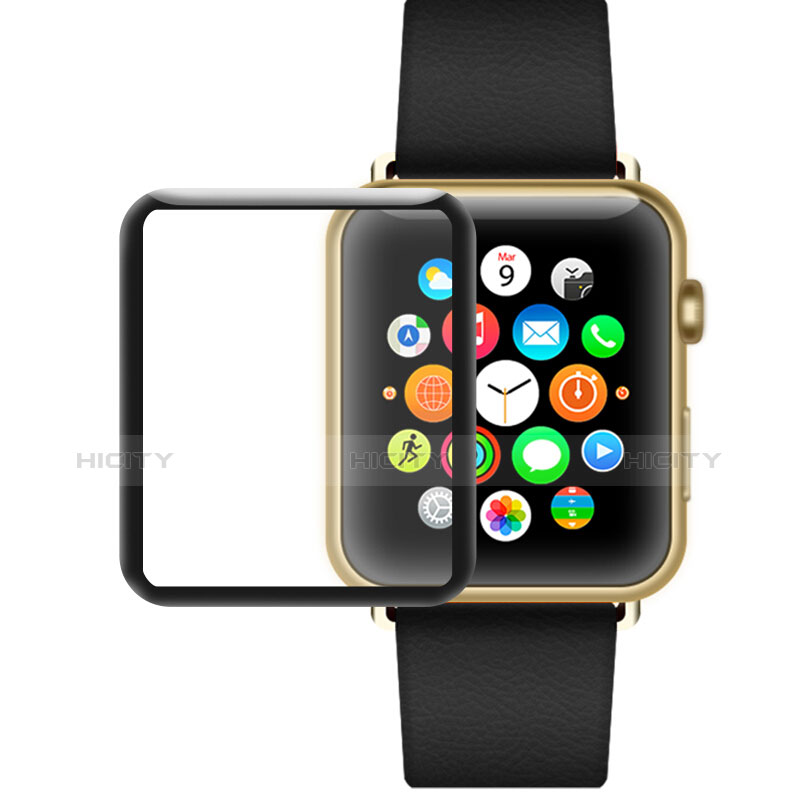 Schutzfolie Displayschutzfolie Panzerfolie Skins zum Aufkleben Gehärtetes Glas Glasfolie F03 für Apple iWatch 2 38mm Klar