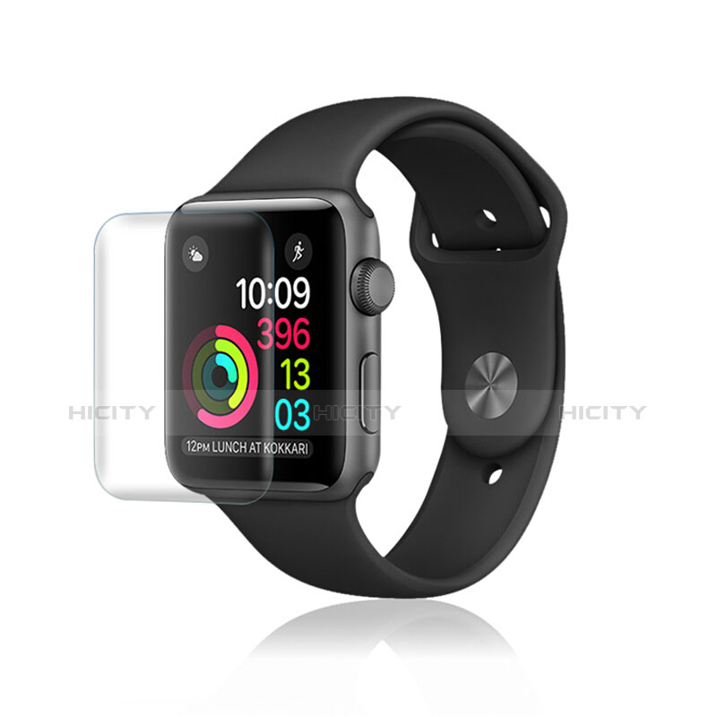 Schutzfolie Displayschutzfolie Panzerfolie Skins zum Aufkleben Gehärtetes Glas Glasfolie F07 für Apple iWatch 3 38mm Klar