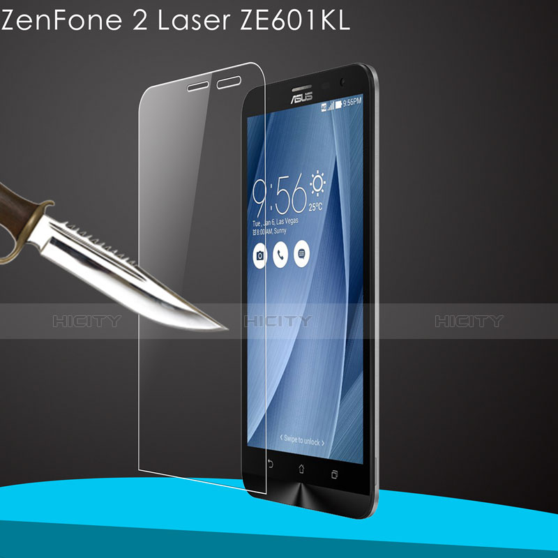 Schutzfolie Displayschutzfolie Panzerfolie Skins zum Aufkleben Gehärtetes Glas Glasfolie für Asus Zenfone 2 Laser 6.0 ZE601KL Klar