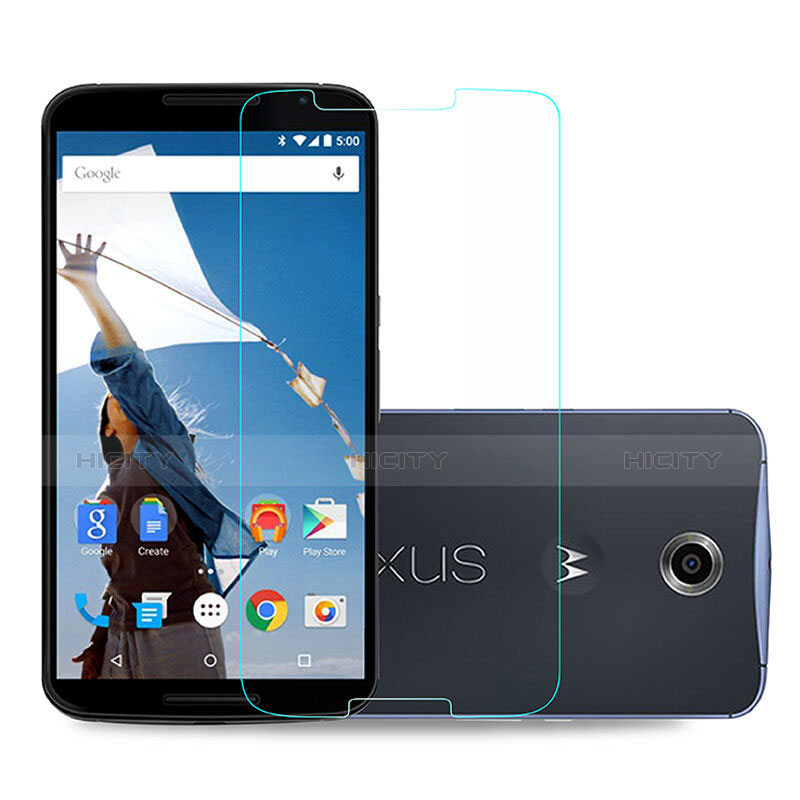 Schutzfolie Displayschutzfolie Panzerfolie Skins zum Aufkleben Gehärtetes Glas Glasfolie für Google Nexus 6 Klar