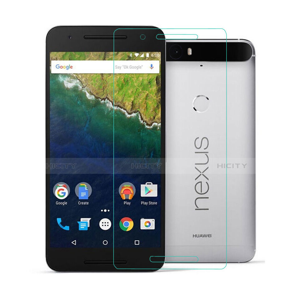 Schutzfolie Displayschutzfolie Panzerfolie Skins zum Aufkleben Gehärtetes Glas Glasfolie für Google Nexus 6P Klar Plus