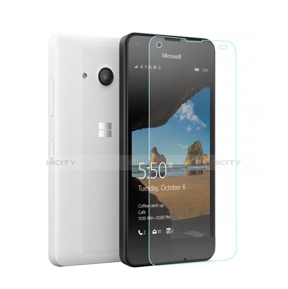 Schutzfolie Displayschutzfolie Panzerfolie Skins zum Aufkleben Gehärtetes Glas Glasfolie für Microsoft Lumia 550 Klar Plus