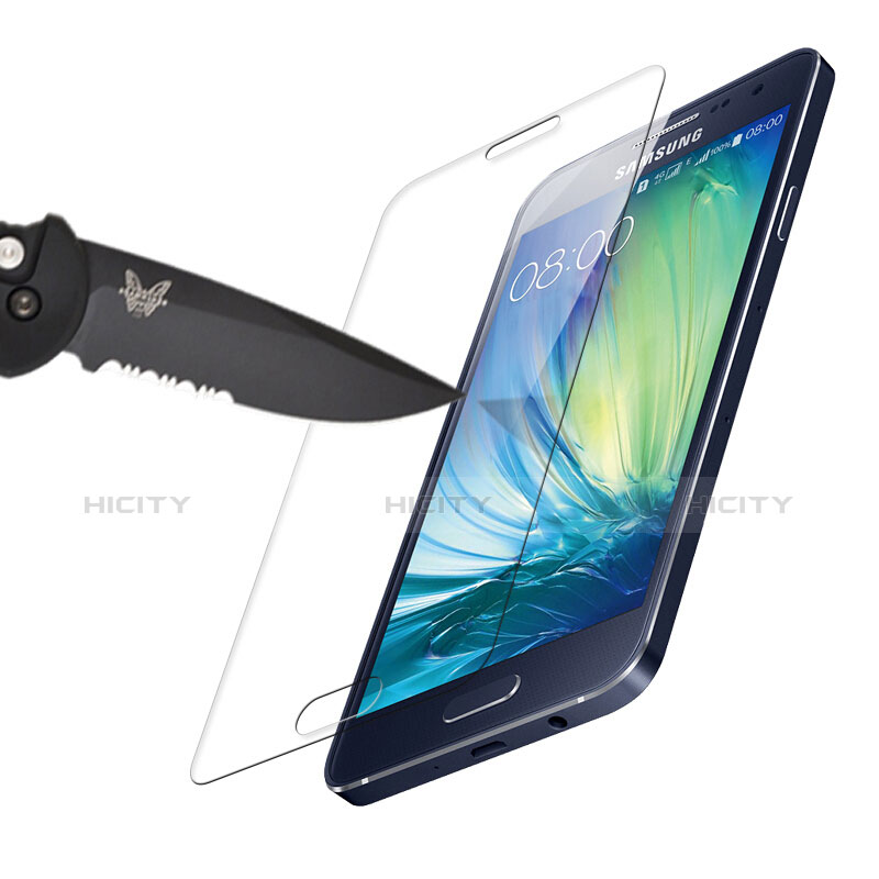 Schutzfolie Displayschutzfolie Panzerfolie Skins zum Aufkleben Gehärtetes Glas Glasfolie für Samsung Galaxy A3 Duos SM-A300F Klar groß