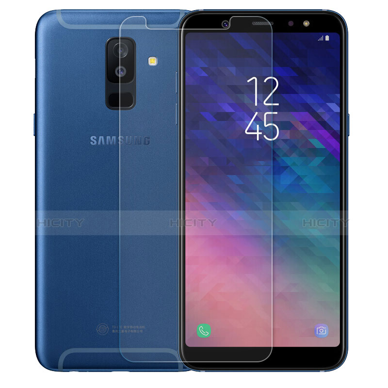 Schutzfolie Displayschutzfolie Panzerfolie Skins zum Aufkleben Gehärtetes Glas Glasfolie für Samsung Galaxy A6 Plus (2018) Klar