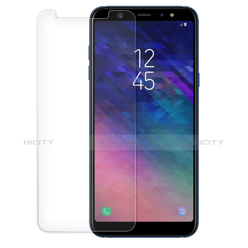 Schutzfolie Displayschutzfolie Panzerfolie Skins zum Aufkleben Gehärtetes Glas Glasfolie für Samsung Galaxy A6 Plus (2018) Klar