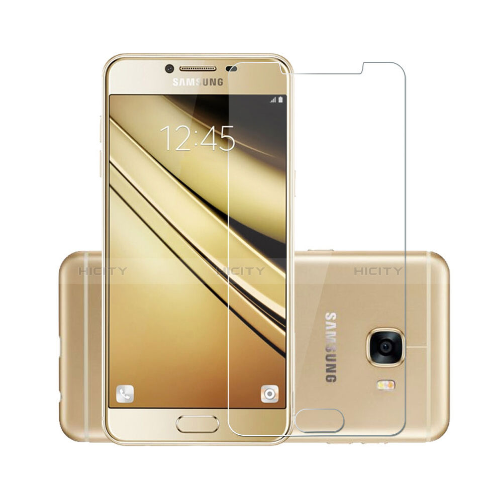 Schutzfolie Displayschutzfolie Panzerfolie Skins zum Aufkleben Gehärtetes Glas Glasfolie für Samsung Galaxy C7 SM-C7000 Klar Plus