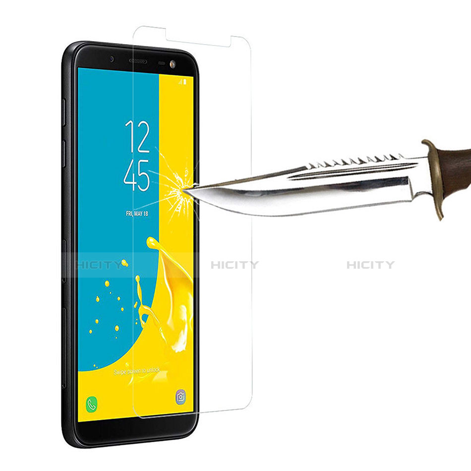 Schutzfolie Displayschutzfolie Panzerfolie Skins zum Aufkleben Gehärtetes Glas Glasfolie für Samsung Galaxy J6 (2018) J600F Klar