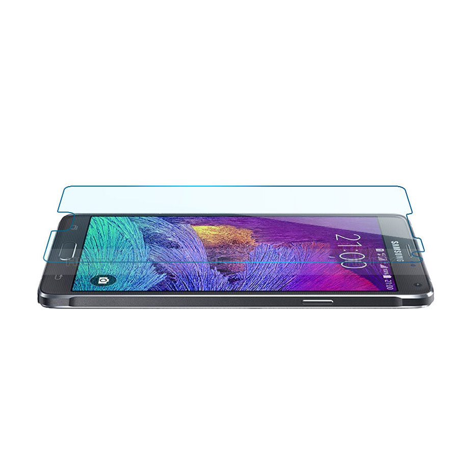 Schutzfolie Displayschutzfolie Panzerfolie Skins zum Aufkleben Gehärtetes Glas Glasfolie für Samsung Galaxy Note 4 Duos N9100 Dual SIM Klar