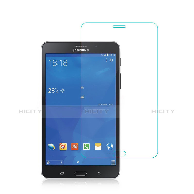 Schutzfolie Displayschutzfolie Panzerfolie Skins zum Aufkleben Gehärtetes Glas Glasfolie für Samsung Galaxy Tab 4 7.0 SM-T230 T231 T235 Klar Plus