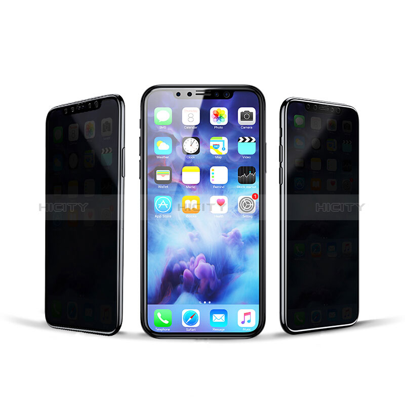 Schutzfolie Displayschutzfolie Panzerfolie Skins zum Aufkleben Gehärtetes Glas Glasfolie Privacy für Apple iPhone X Klar