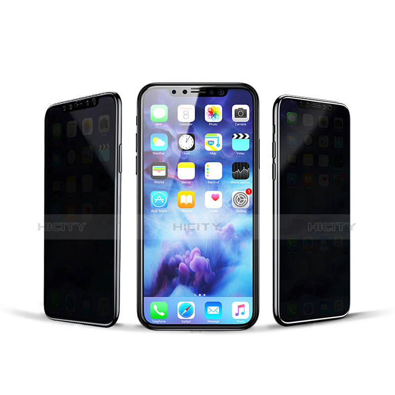 Schutzfolie Displayschutzfolie Panzerfolie Skins zum Aufkleben Gehärtetes Glas Glasfolie Privacy für Apple iPhone Xs Max Klar